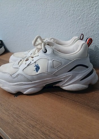 U.S Polo Assn. Beyaz Retro Sneaker