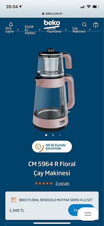 Beko cam çaycı