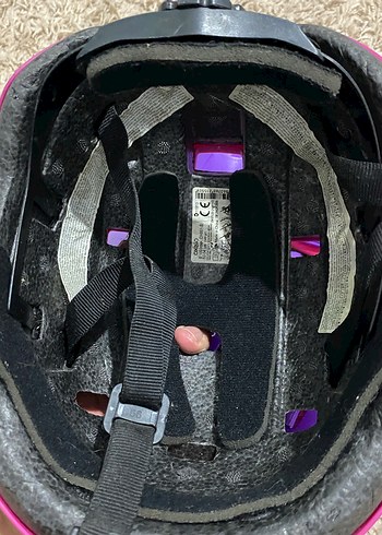 Decathlon paten koruyucu ve kask Mor ve Pembe Kız set - Görsel 4