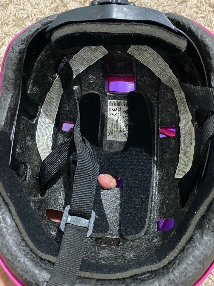 Decathlon paten koruyucu ve kask Mor ve Pembe Kız set - Görsel 4