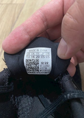 Siyah Adidas çocuk Spor Ayakkabı - Görsel 4