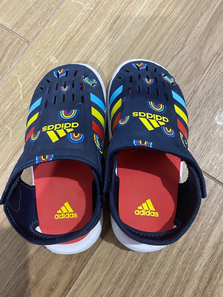 Çocuk Renkli Adidas Kaydırmaz Terlik - Görsel 2