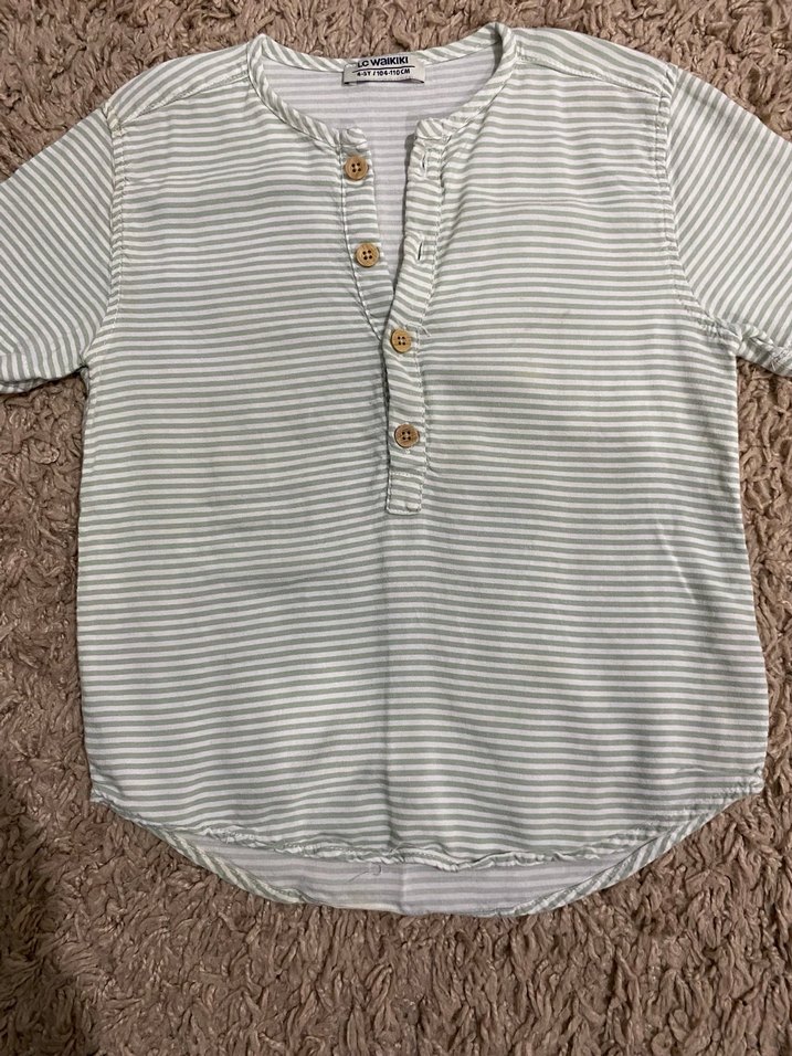 LCW Bej Çocuk Erkek Kısa Müslin Kollu Takım - Görsel 2