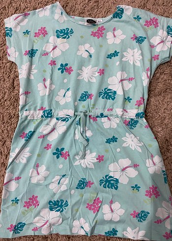 LCW Kız Çocuk Renkli Kısa Kollu Elbise - Görsel 5