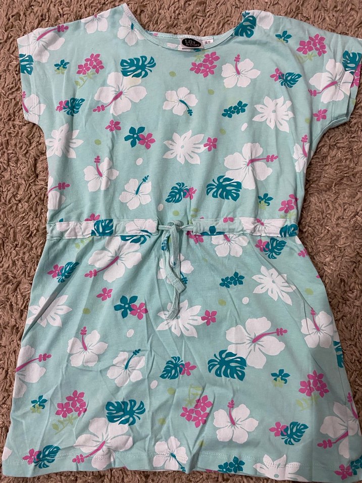 LCW Kız Çocuk Renkli Kısa Kollu Elbise - Görsel 5