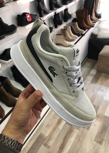 Lacoste Bej Mesh Sneaker