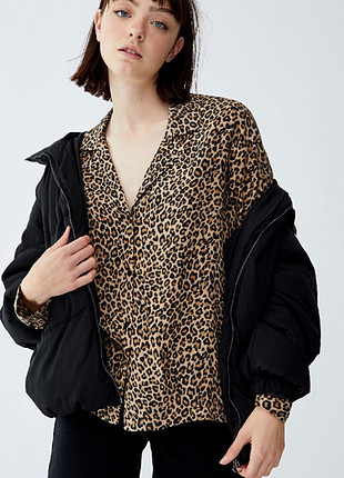 Pull and Bear Vintage görünümlü gömlek 