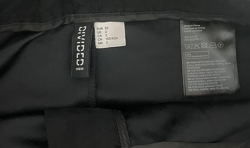 32 Beden H&M Kadife Salopet