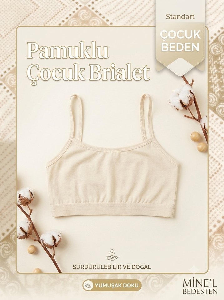 Sınırlı sayıda Çocuk Bralet / Pedsiz büstiyer — görsel 2/3