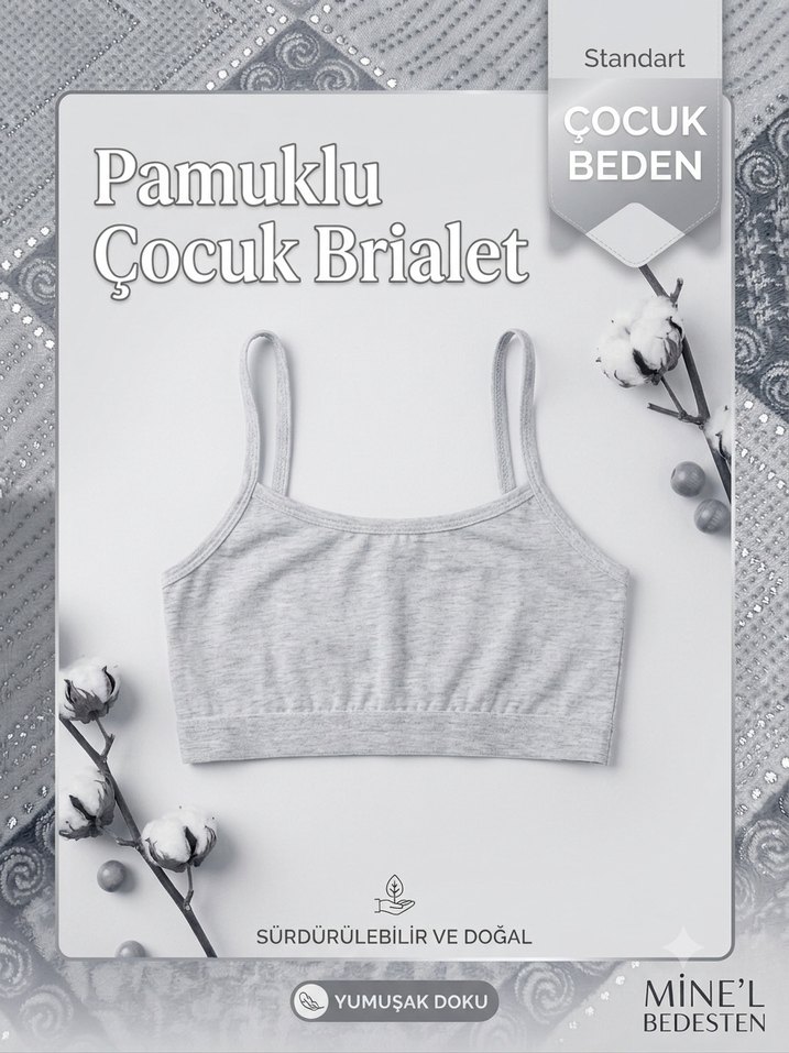 Sınırlı sayıda Çocuk Bralet / Pedsiz büstiyer — görsel 3/3