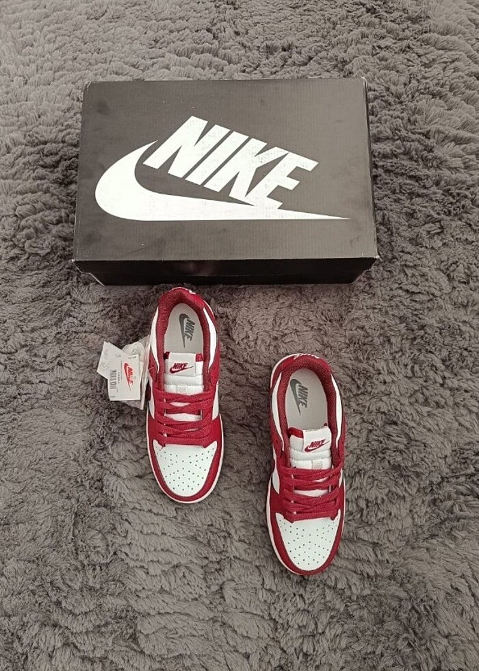 Nike DUNK BORDO ??ORJINAL QR BARKODLU ÜRÜNLER 36-44 NUMARALAR - Görsel 2