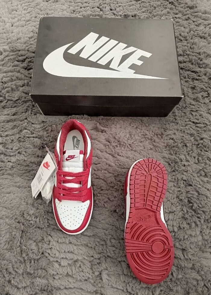 Nike DUNK BORDO ??ORJINAL QR BARKODLU ÜRÜNLER 36-44 NUMARALAR - Görsel 3