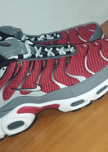 Kırmızı Gri Bağcıklı Erkek Spor Ayakkabı