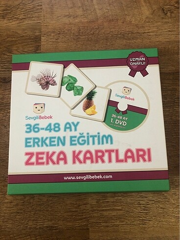 Sevgili bebek İngilizce zeka kartları