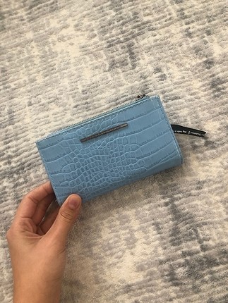 Stradivarius mavi cüzdan 