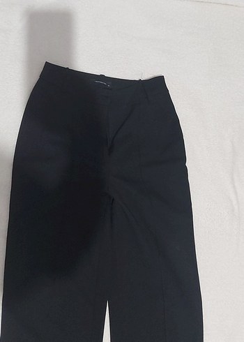 m Beden Siyah Midi Kumaş Kadın Pantolon