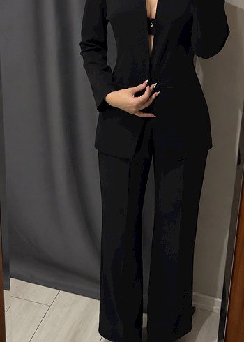 Zara Kadin Sik Siyah Bluz Blazer Ceket