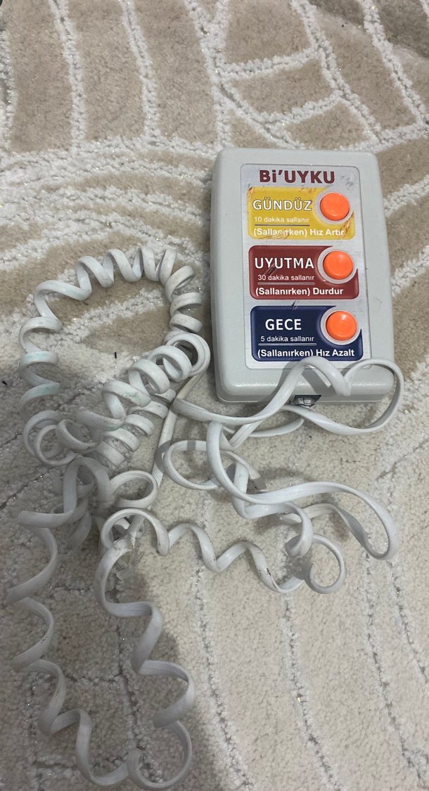 Otomatik Beşik Sallama Motoru Beyaz Gri - Görsel 4