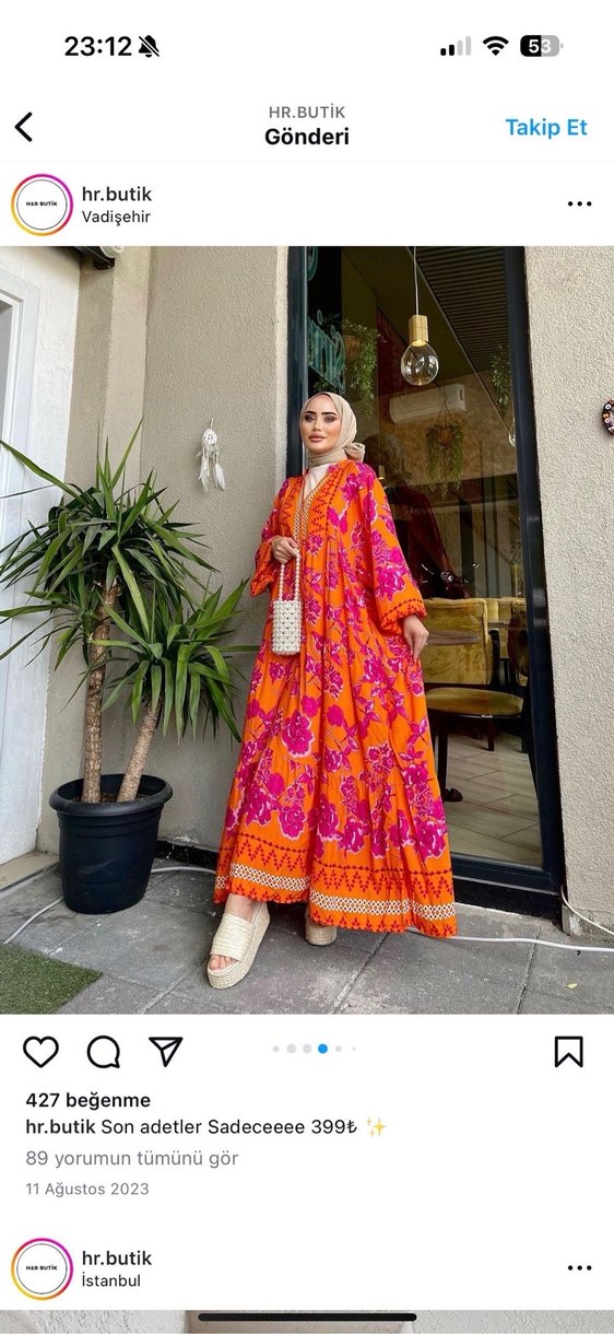 Tesettür elbise - Görsel 3