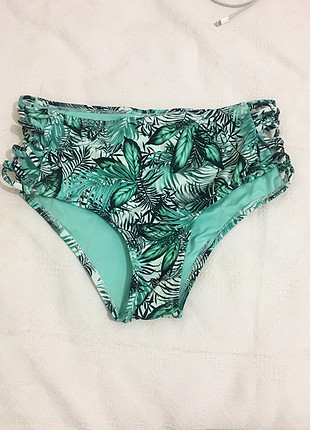 40 Beden Koton desenli yüksek bel bikini altı