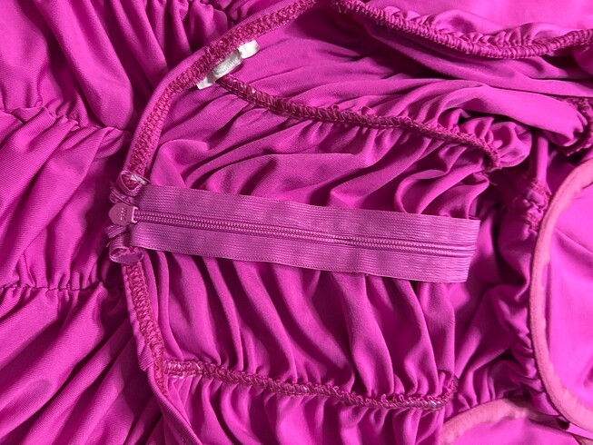 pembe elbise dantelli - Görsel 5