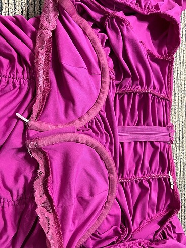 pembe elbise dantelli - Görsel 3