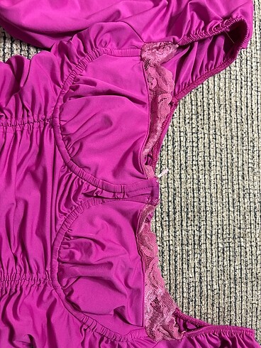 pembe elbise dantelli - Görsel 4