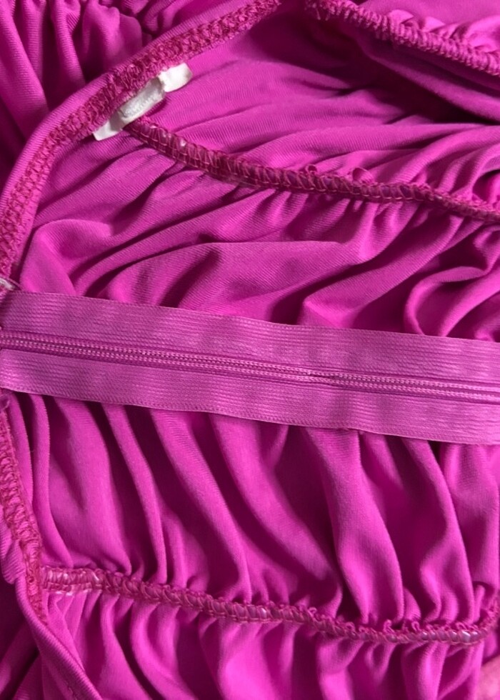 pembe elbise dantelli - Görsel 5