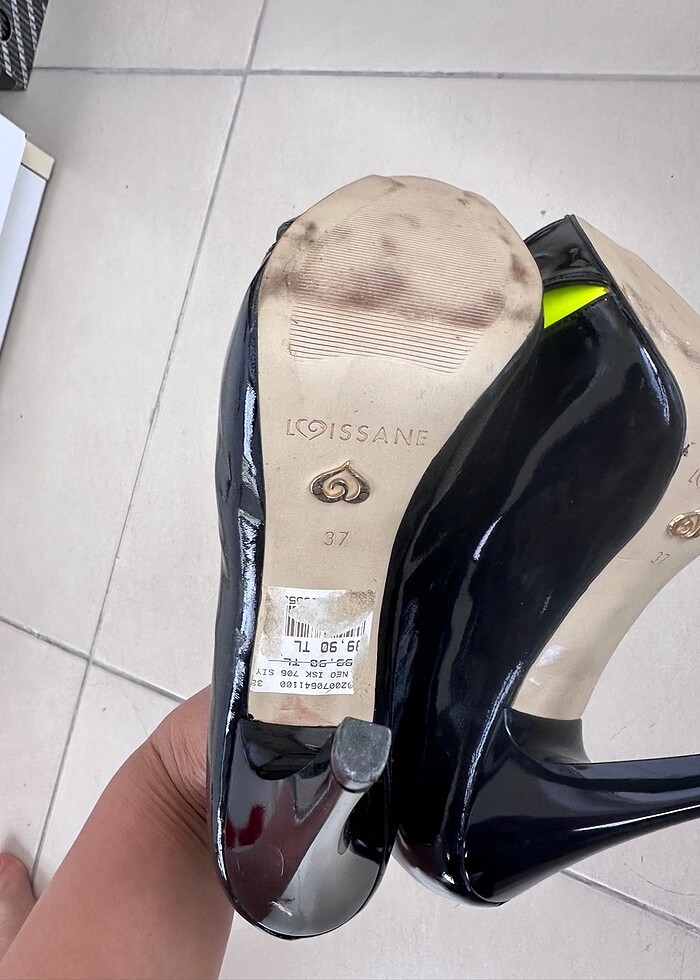 Çok şık topuklu ithal ayakkabı - Görsel 5