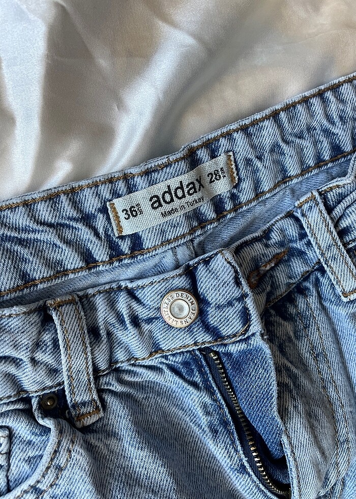 Addax kot pantolon mavi mom jean - Görsel 3