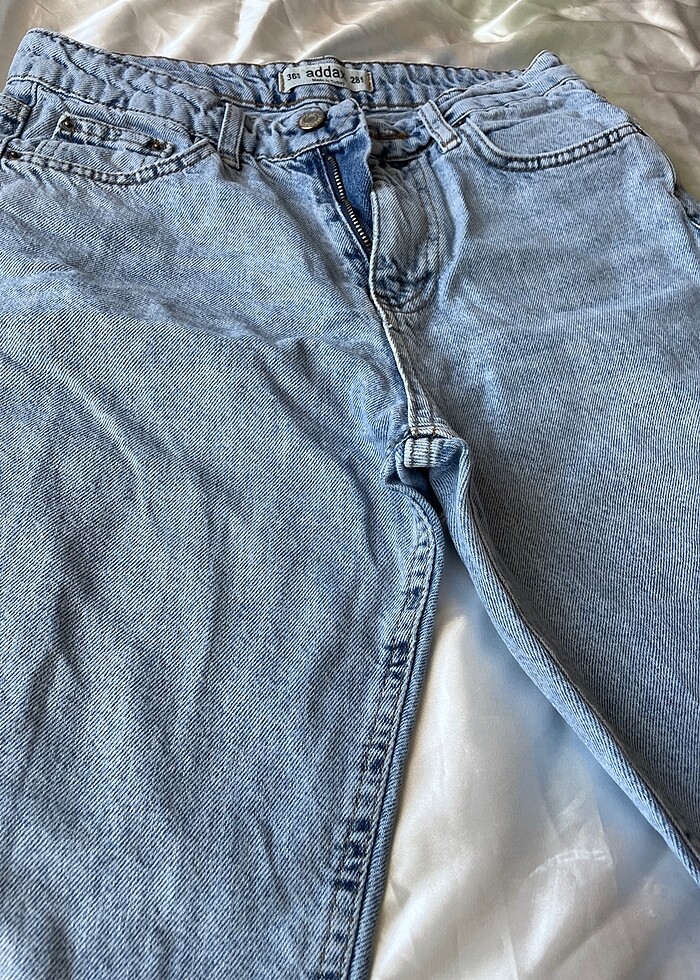 Addax kot pantolon mavi mom jean - Görsel 4