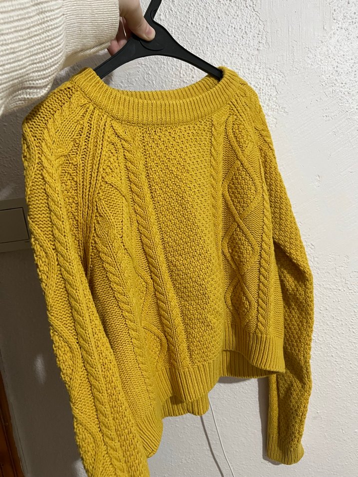 Addax Sarı Örgü Kadın Triko Kazak - Görsel 3