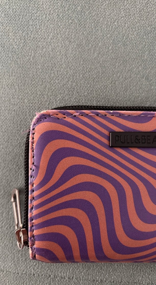 Mor-Pembe Dalgalı Mini Cüzdan — görsel 2/11