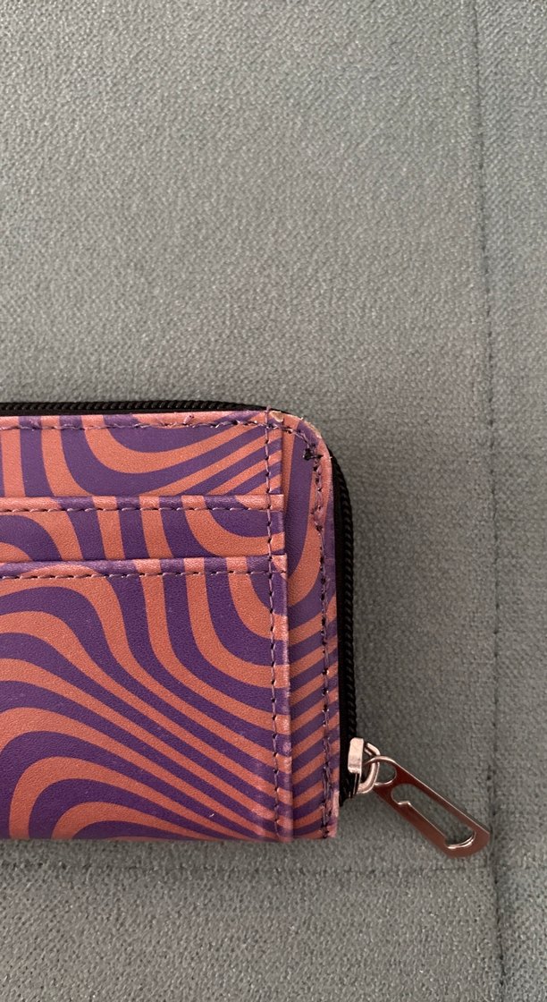 Mor-Pembe Dalgalı Mini Cüzdan — görsel 6/11
