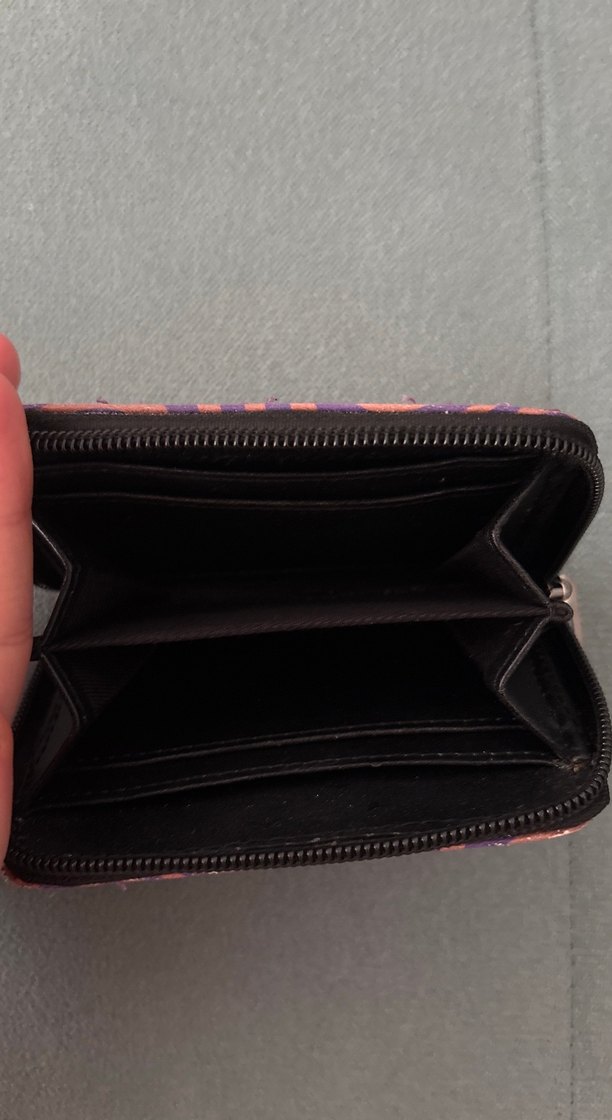 Mor-Pembe Dalgalı Mini Cüzdan — görsel 8/11