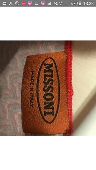 Diz üstü 36 beden missoni elbise