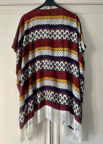 Stradivarius Desenli Örme Bohem Kadın Kimono