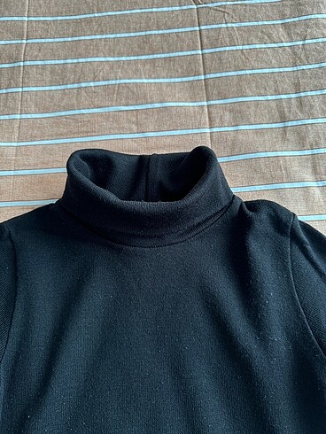 s Beden Siyah boğazlı örme body