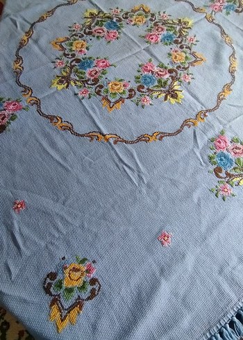 Beden çeşitli Renk Vintage Çiçek Desenli masa örtüsü
