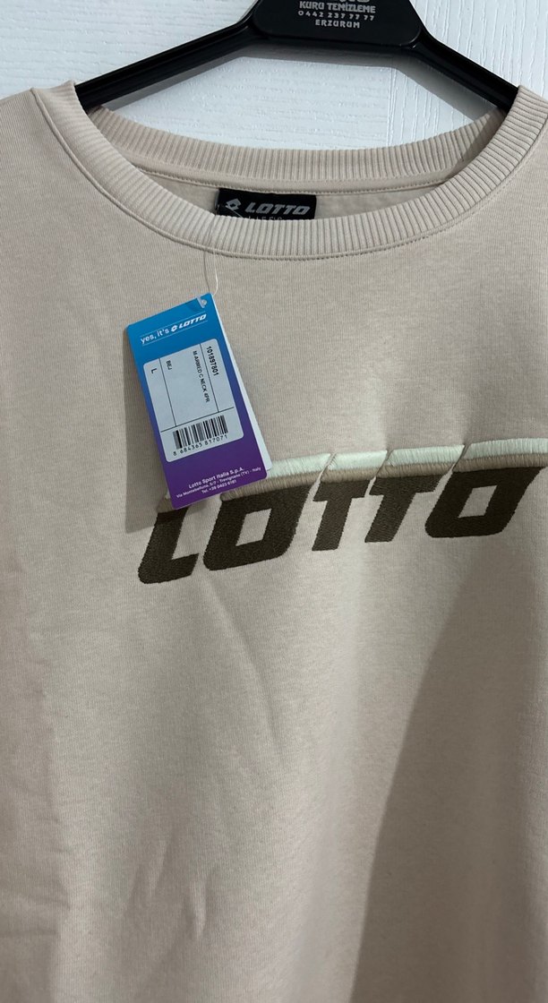 Lotto Bej Oversize Sweatshirt — görsel 4/6