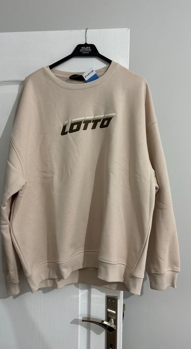 Lotto Bej Oversize Sweatshirt — görsel 3/6