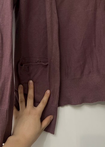 Bordo Midi Kadın Hırka - Görsel 3