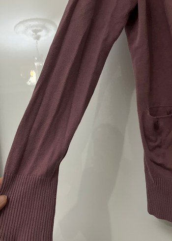 Bordo Midi Kadın Hırka - Görsel 4