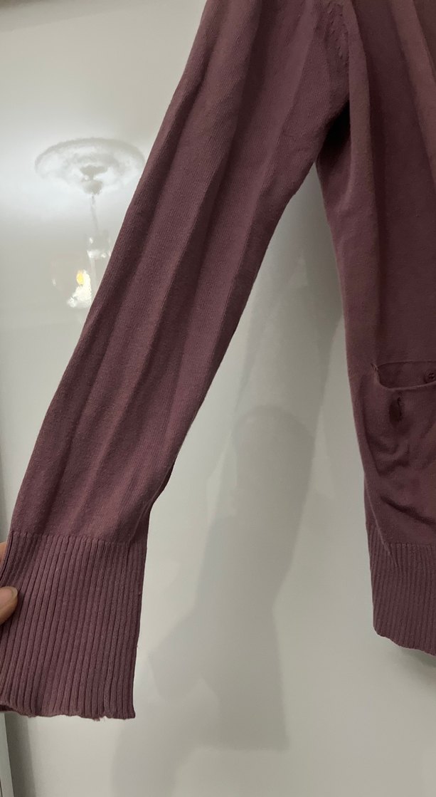 Bordo Midi Kadın Hırka - Görsel 4