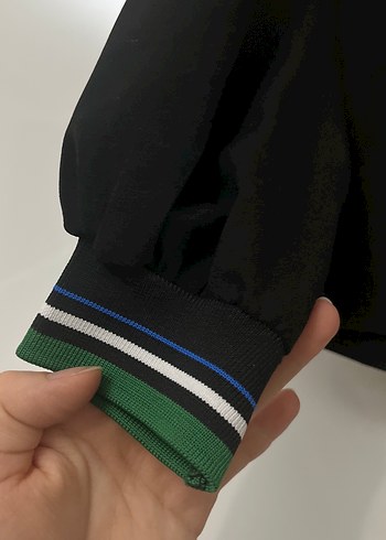 Kadın Siyah Uzun Kollu Salaş Sweatshirt - Görsel 3