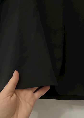 Kadın Siyah Uzun Kollu Salaş Sweatshirt - Görsel 2