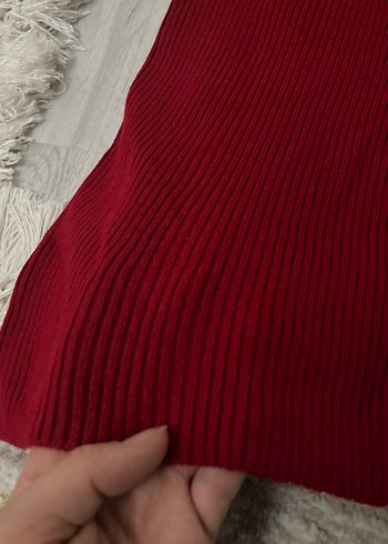 Bordo Kadın triko etek - Görsel 2