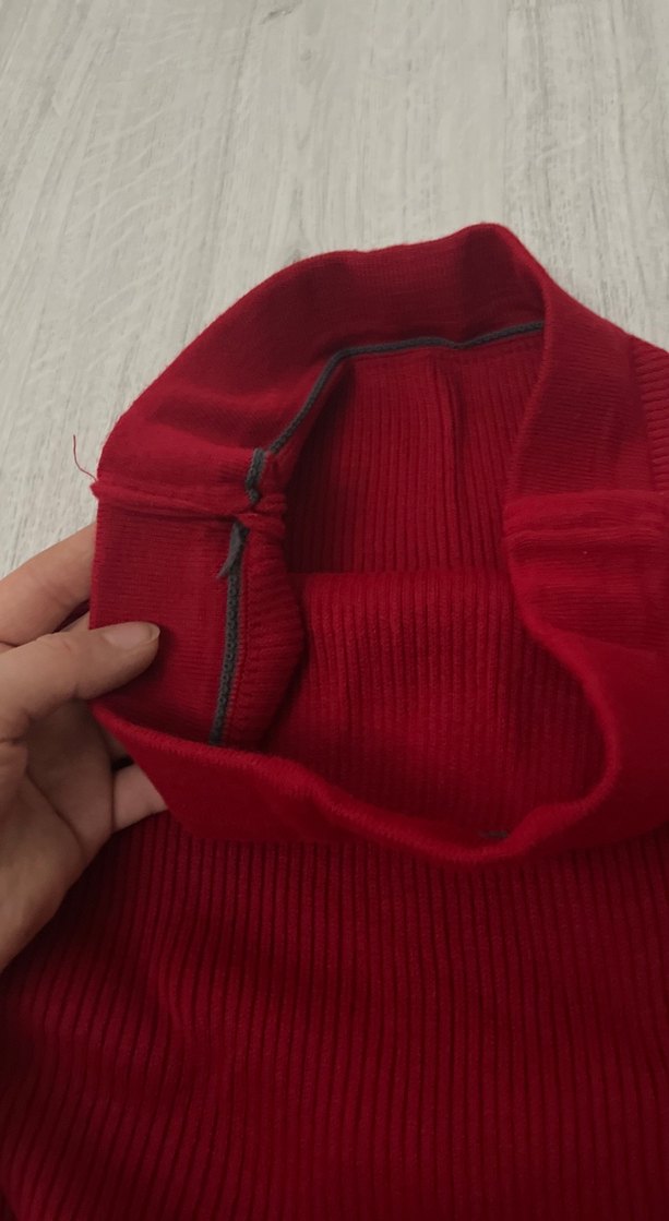 Bordo Kadın triko etek - Görsel 3