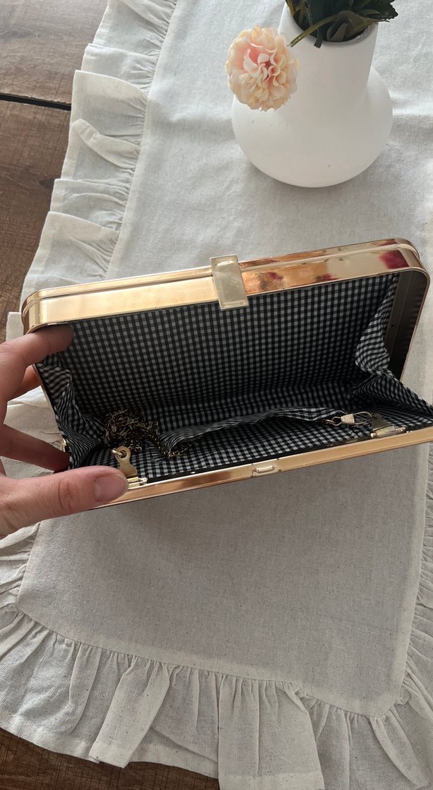 Bej Deri Tokalı Kadın Portföy Çanta - Görsel 3