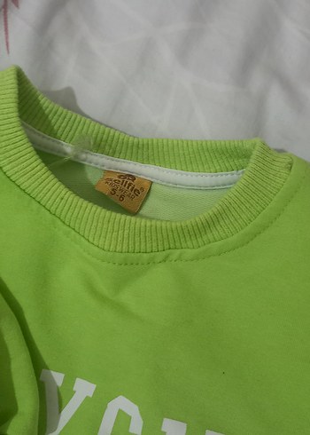 Yeşil Renkli Kız Çocuk Salaş Eşofman Takımı - Görsel 6